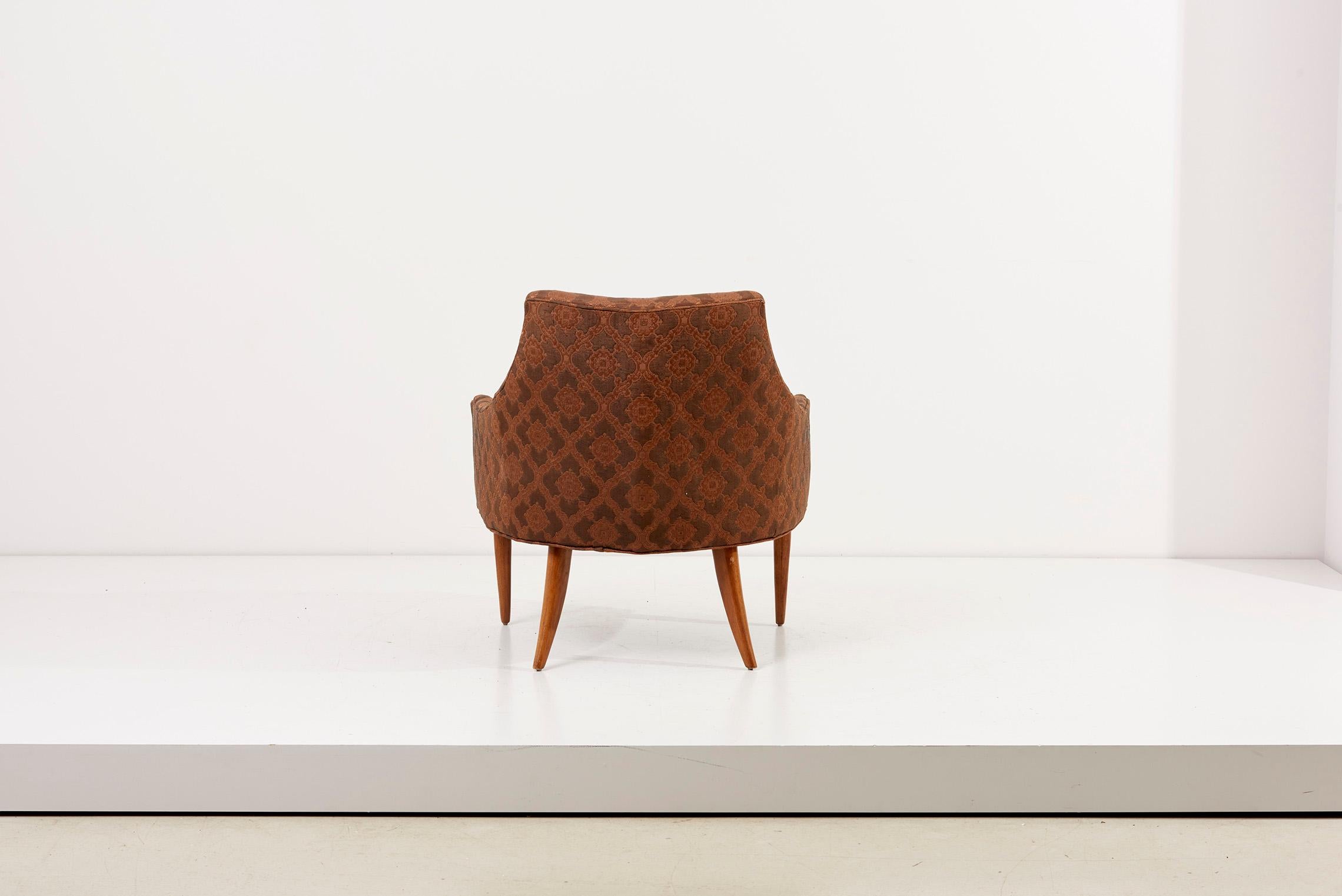 Tissu d'ameublement Paire de chaises longues Kroehler d'origine, États-Unis, années 1960 en vente