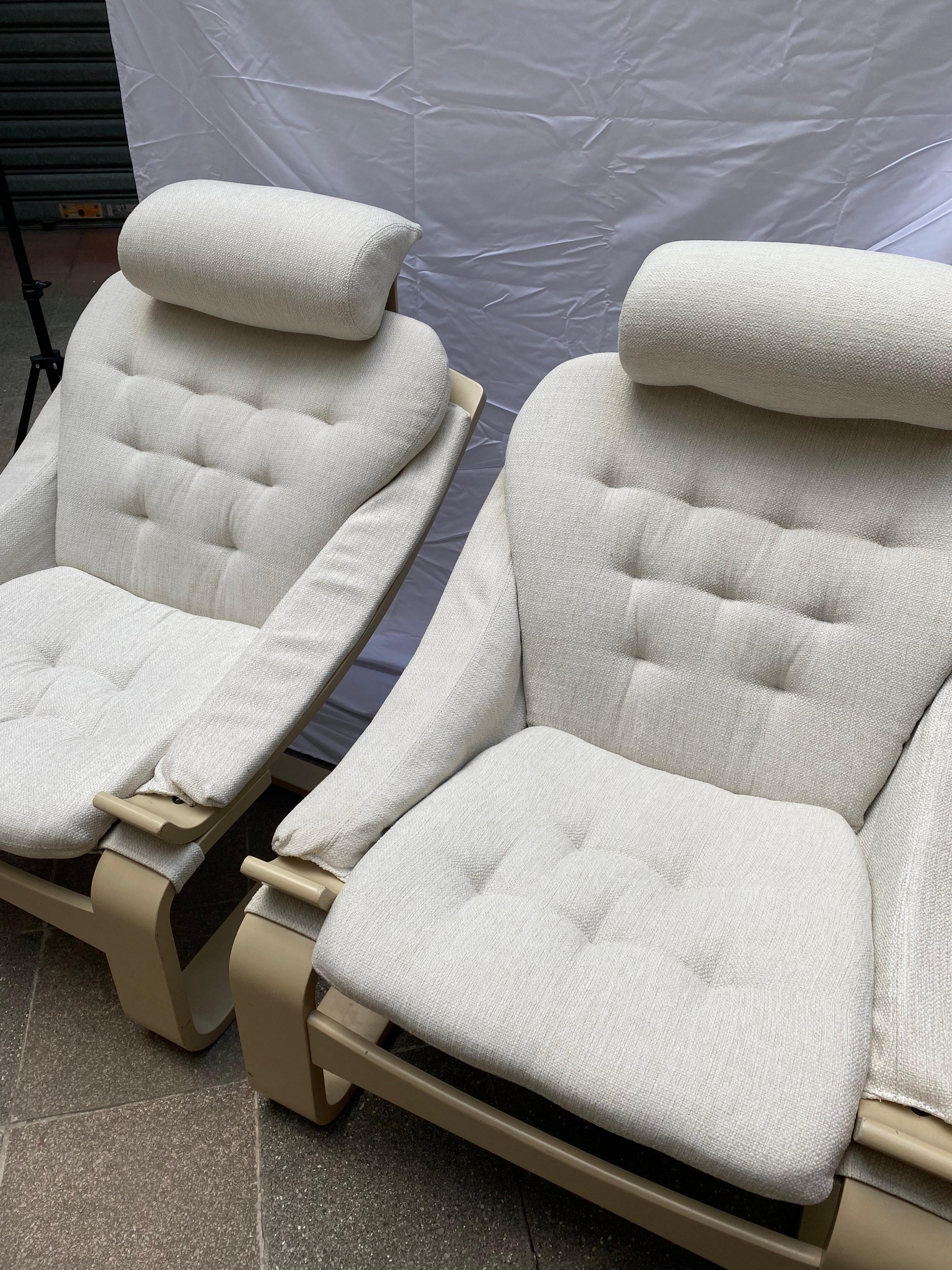 Pair of Kroken Armchairs - Ake Fribyter 1970 For Sale 1