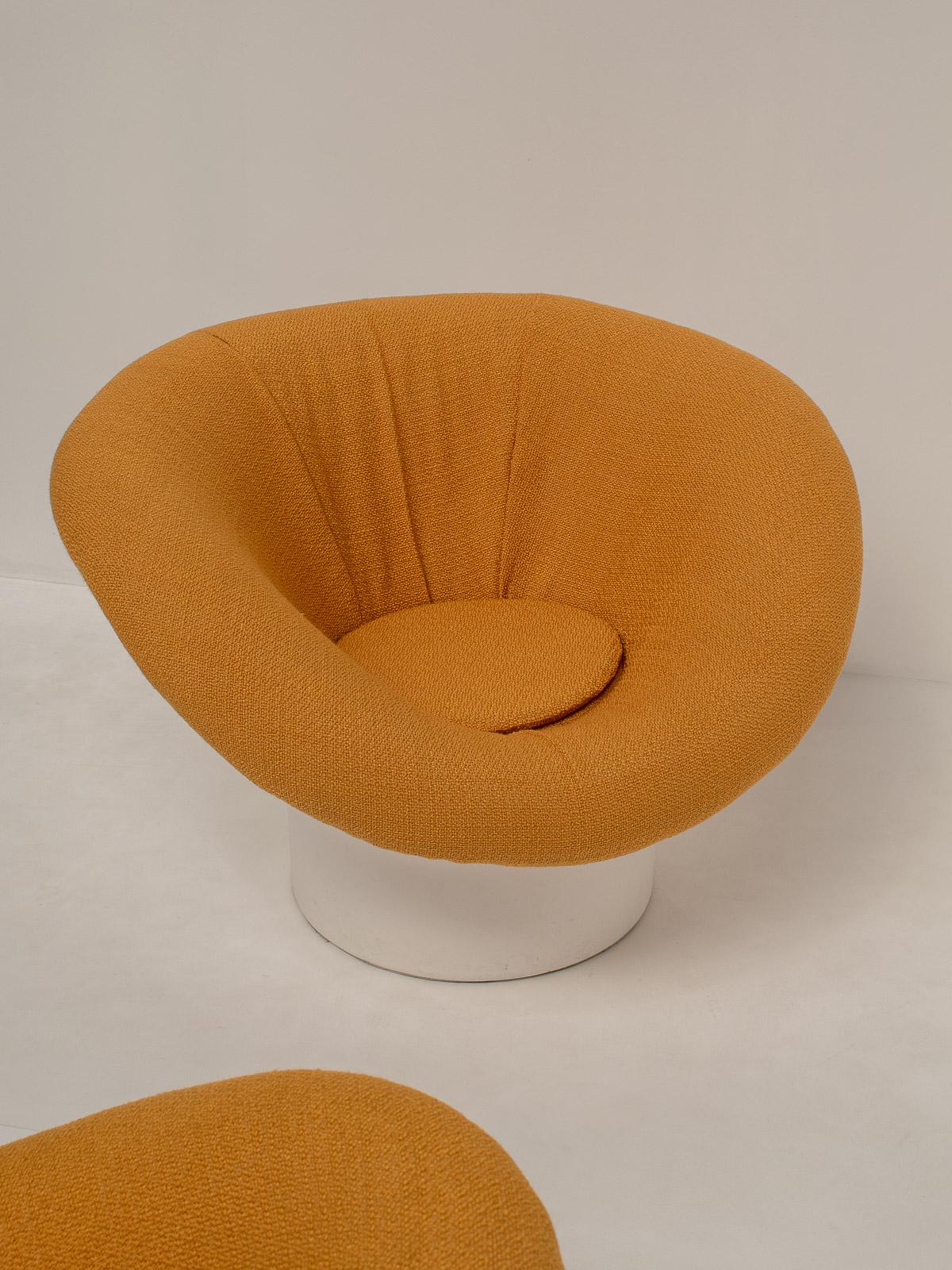 Fabric Pair of Krokus Lounge Chairs by Lennart Bender for Ulferts, Sweden 1960s For Sale