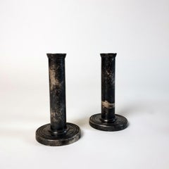 Pair of Krupp Milano Silverplate Candlesticks in the Style of Gio Ponti