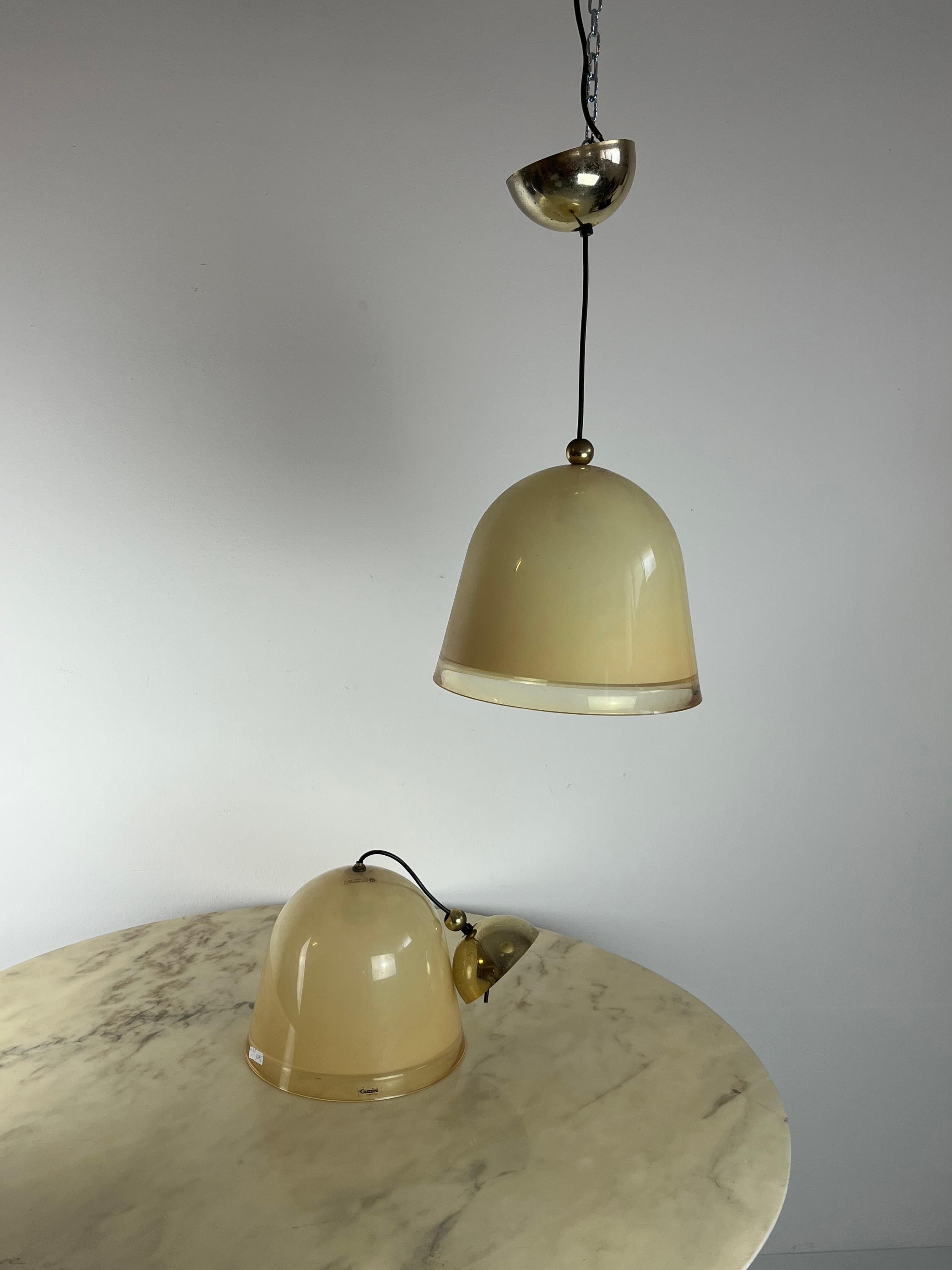Pair of Kuala Model Chandeliers, Designed by F. Bresciani, Produced by IGuzzini For Sale 1