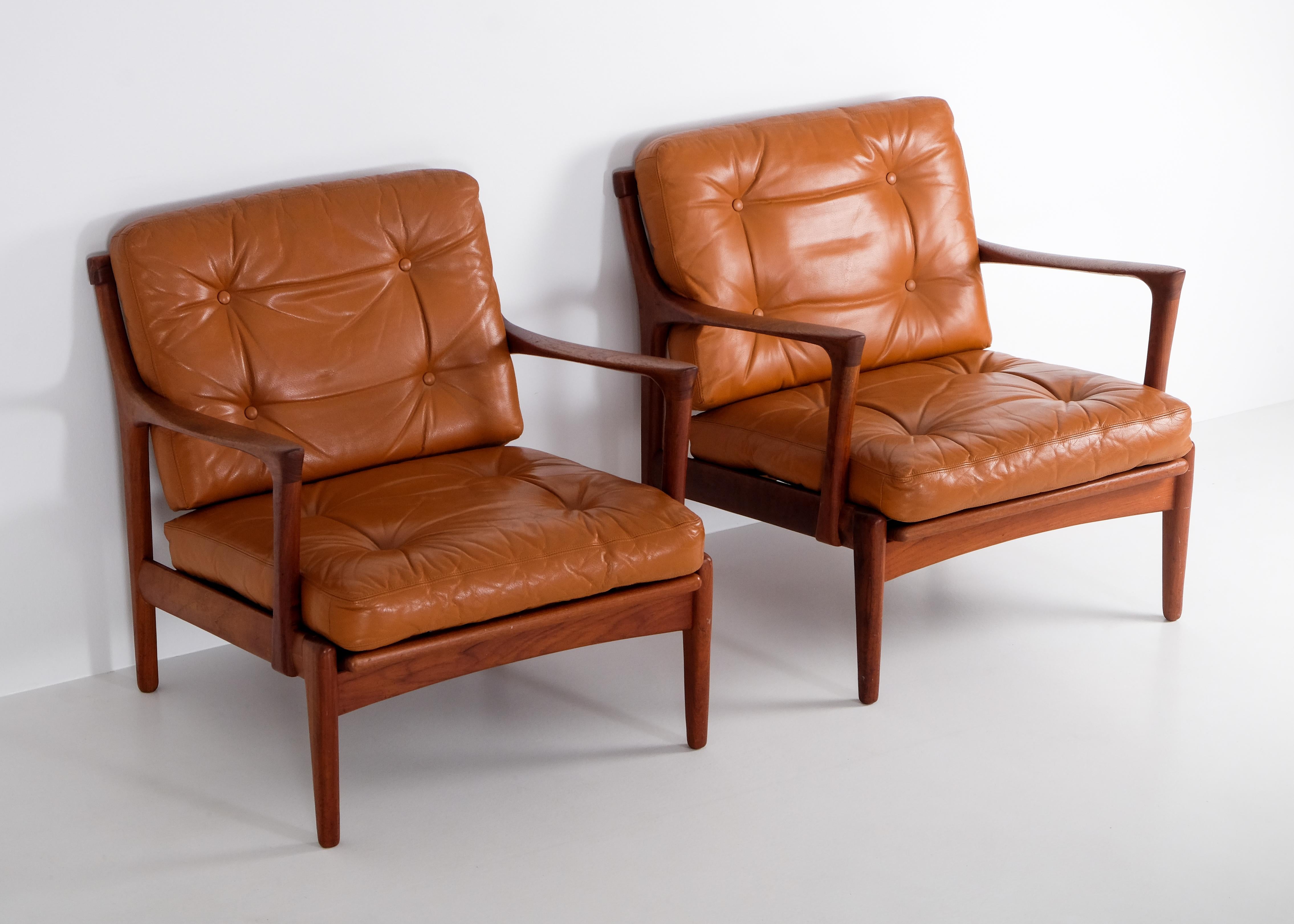 Paire de Kuba par Bertil Fridhagen, Suède, années 1960 Bon état - En vente à Stockholm, SE