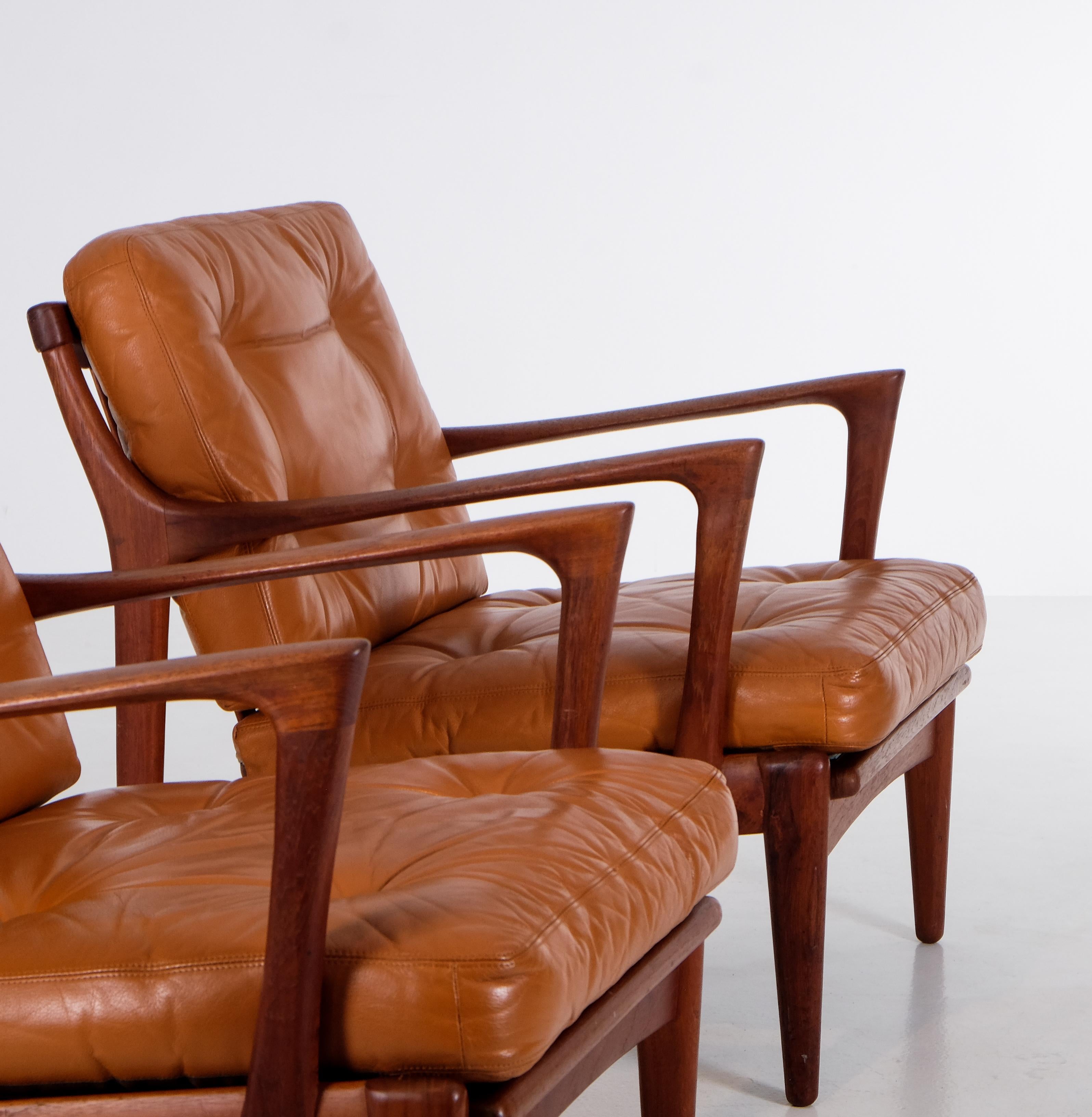 Paire de Kuba par Bertil Fridhagen, Suède, années 1960 en vente 2
