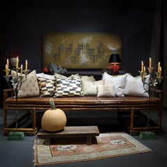 Pair of Kuba Cloth Throw Pillows