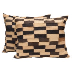 Pair of Kuba Cloth Throw Pillows