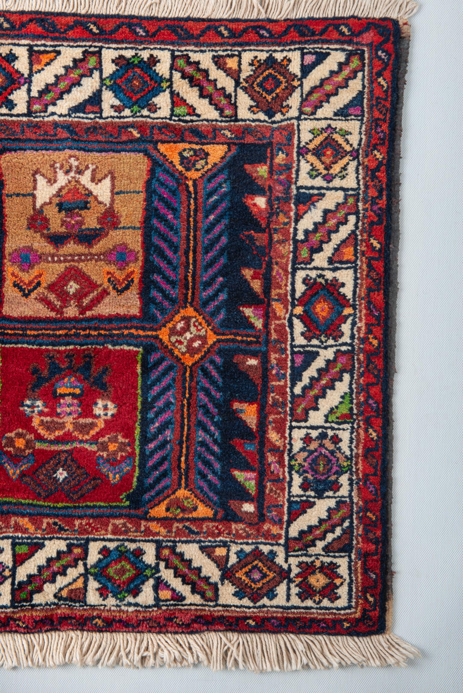 Pair of Kurdestan Little Carpets or Rugs For Sale 1