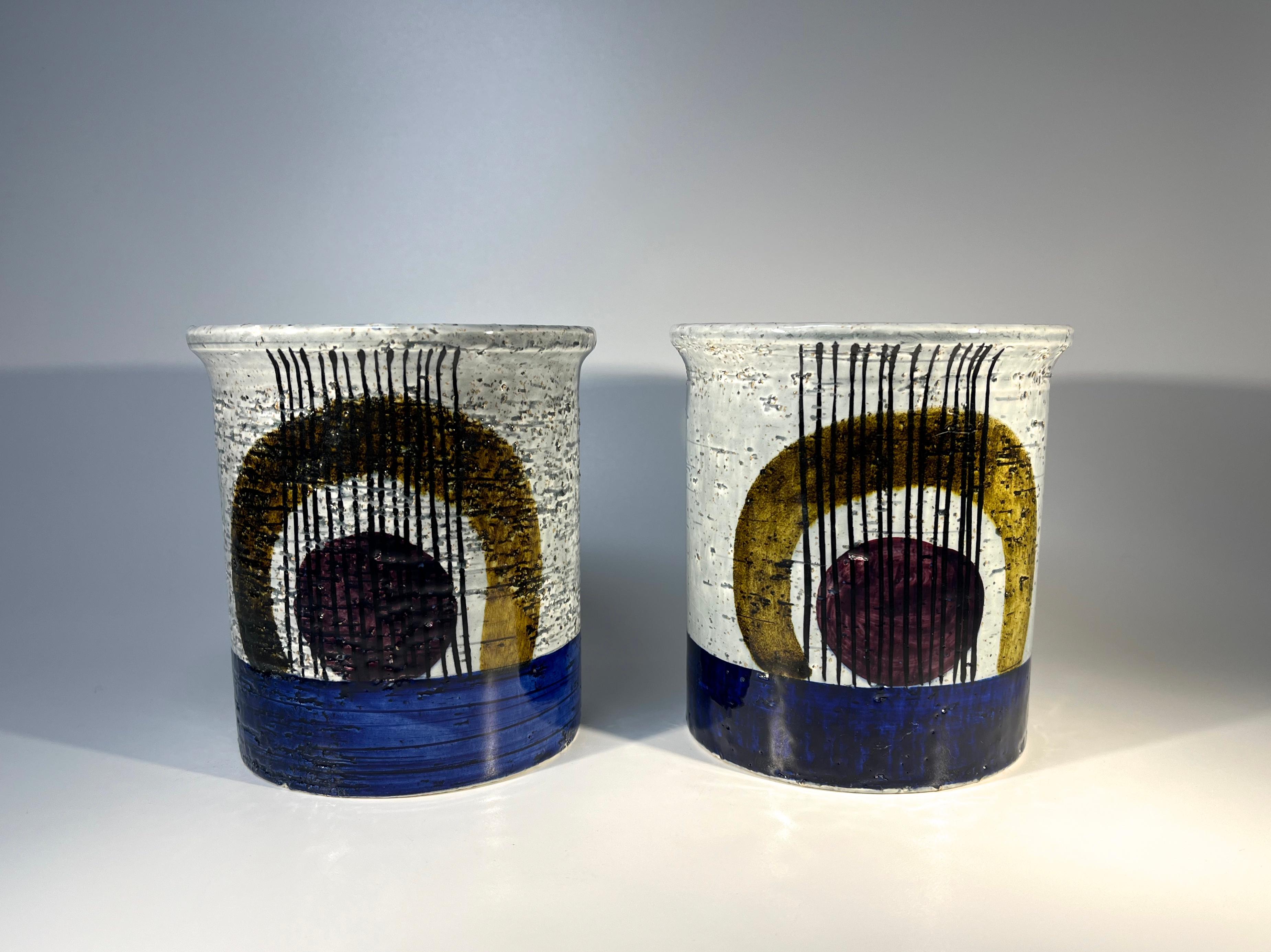 Pair Of 'Kurbits' Stoneware Vases By Olle Alberius For Rörstrand, Sweden For Sale 4