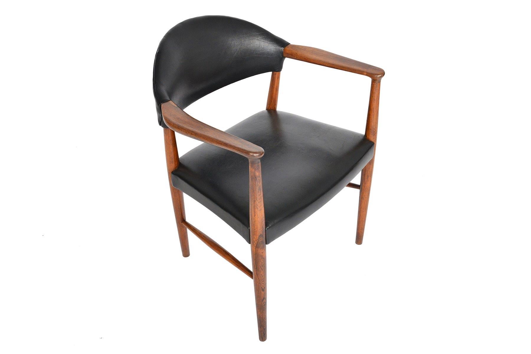 Danish Pair of Kurt Olsen Model 223 Rosewood Armchairs