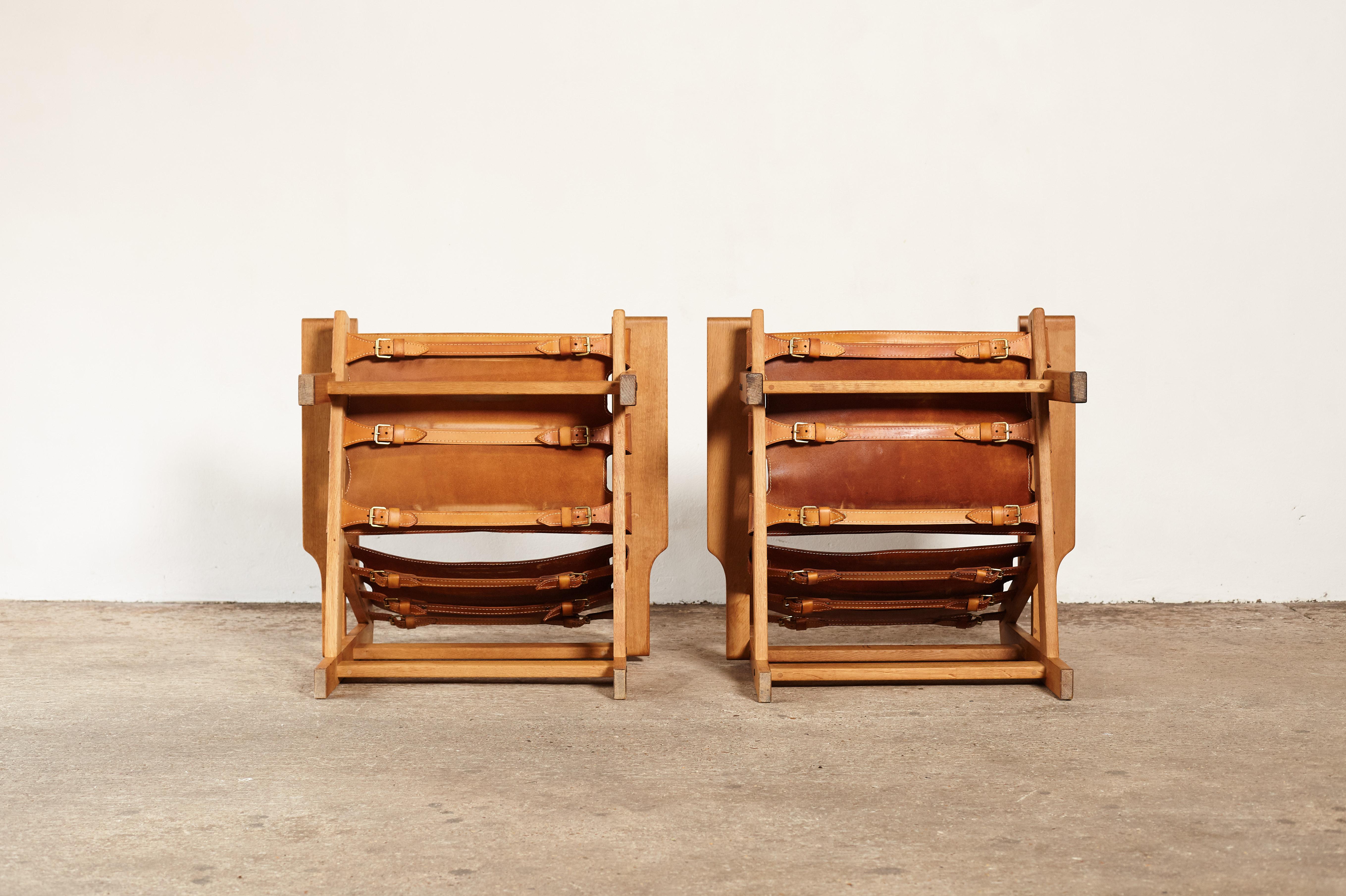 Pair of Kurt Ostervig / Erling Jessen Hunting Chairs, Denmark, 1960s 7