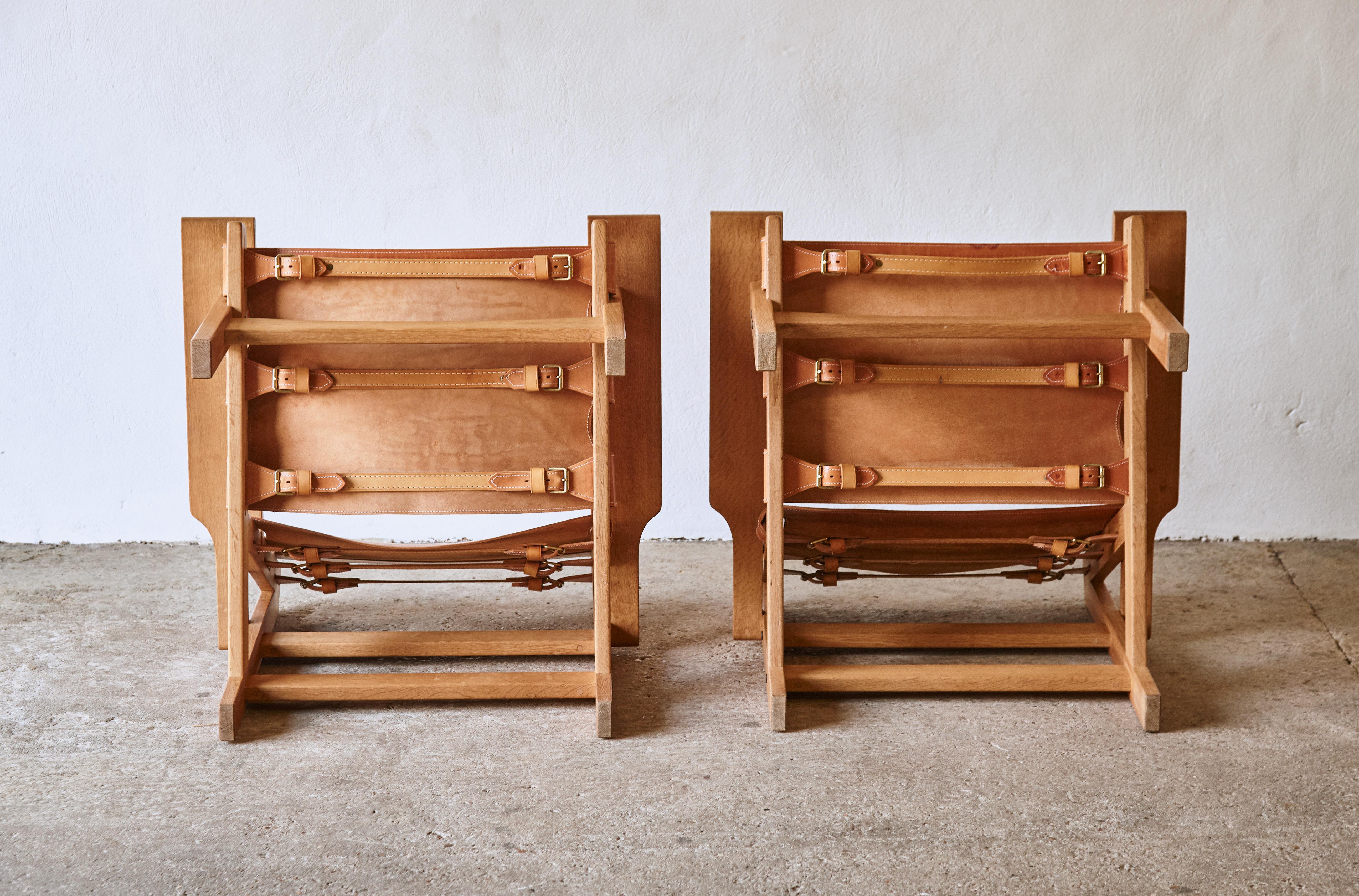 Pair of Kurt Ostervig / Erling Jessen Hunting Chairs, Denmark, 1960s 8