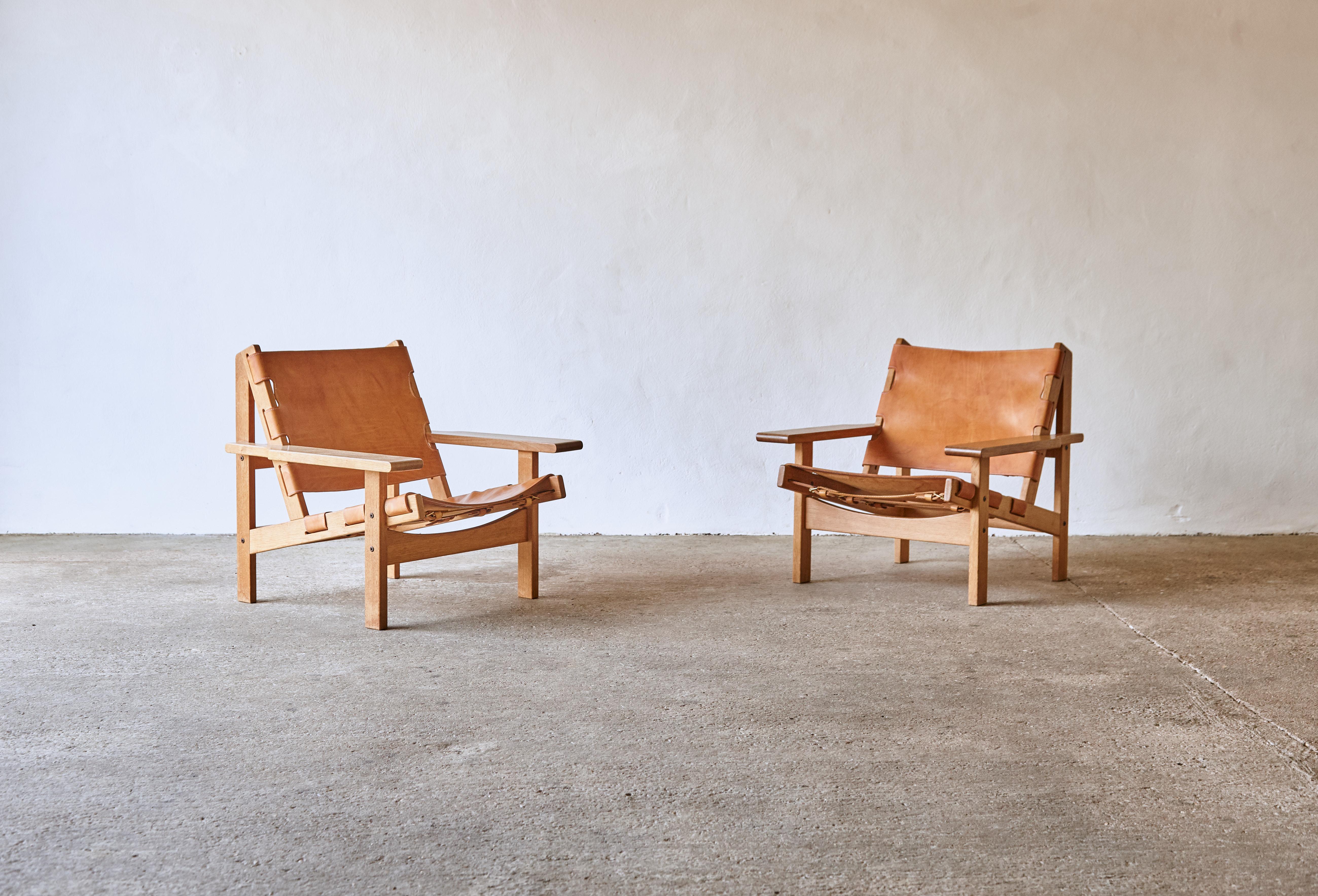 Danish Pair of Kurt Ostervig / Erling Jessen Hunting Chairs, Denmark, 1960s