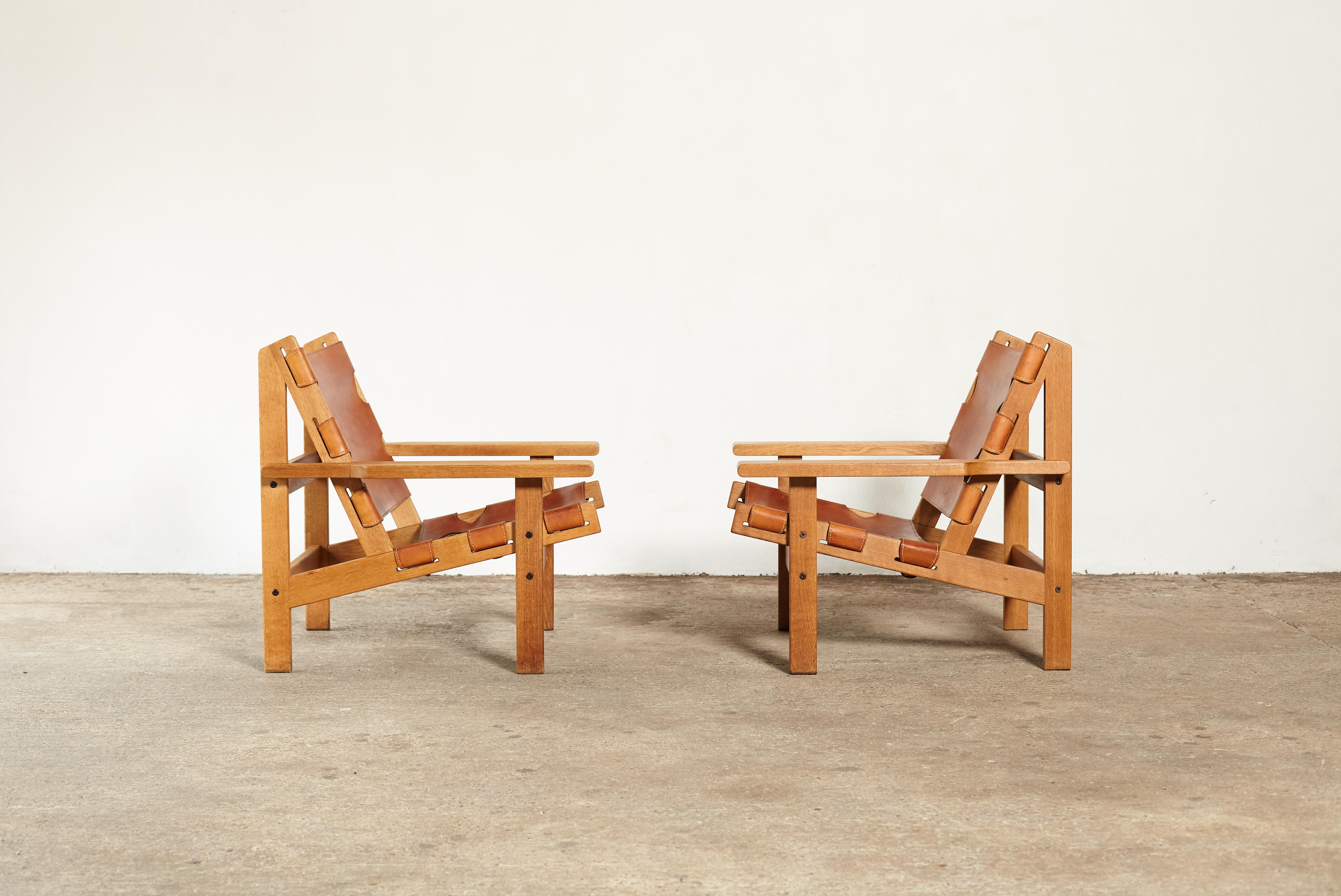 Pair of Kurt Ostervig / Erling Jessen Hunting Chairs, Denmark, 1960s In Good Condition In London, GB
