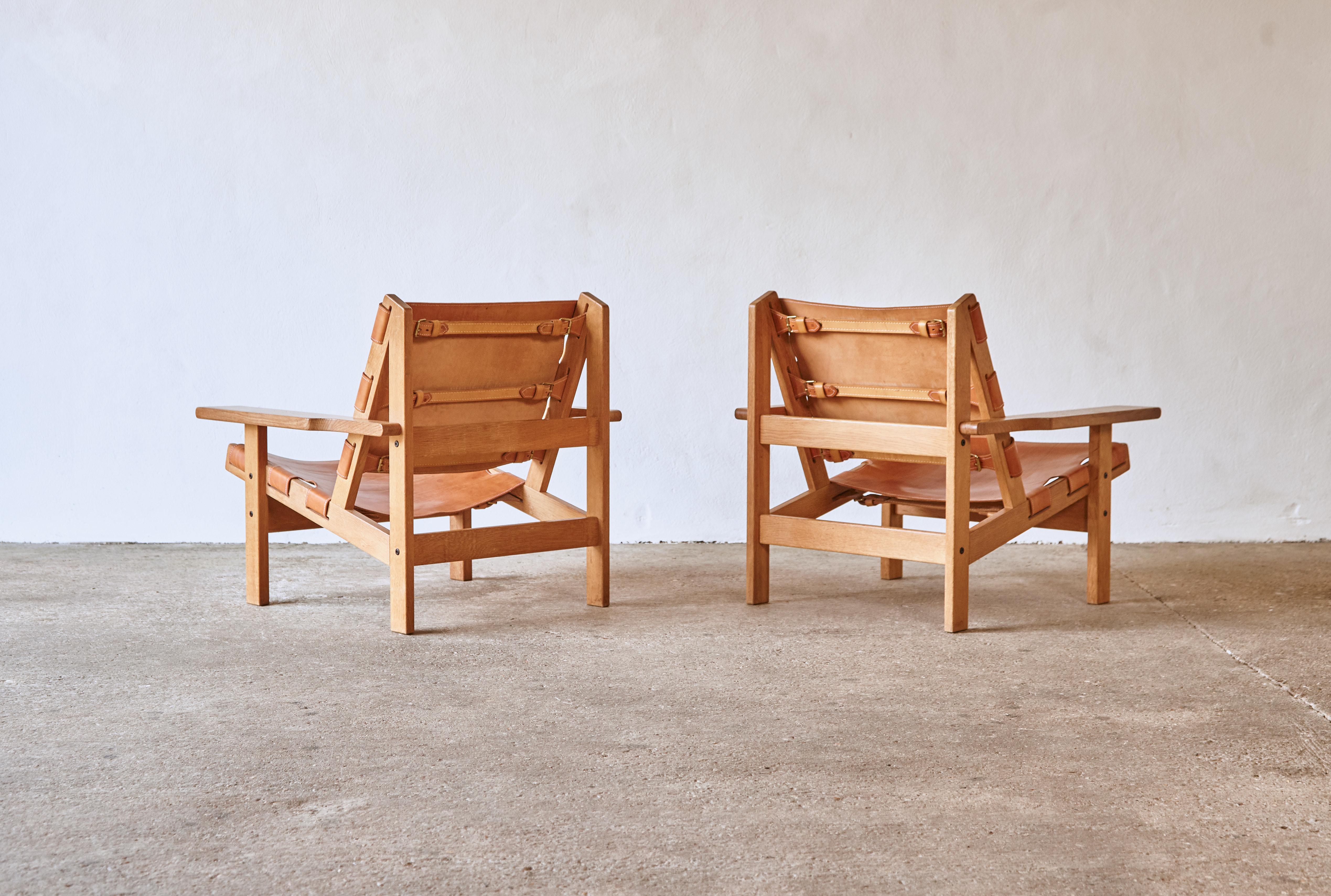 Pair of Kurt Ostervig / Erling Jessen Hunting Chairs, Denmark, 1960s 2
