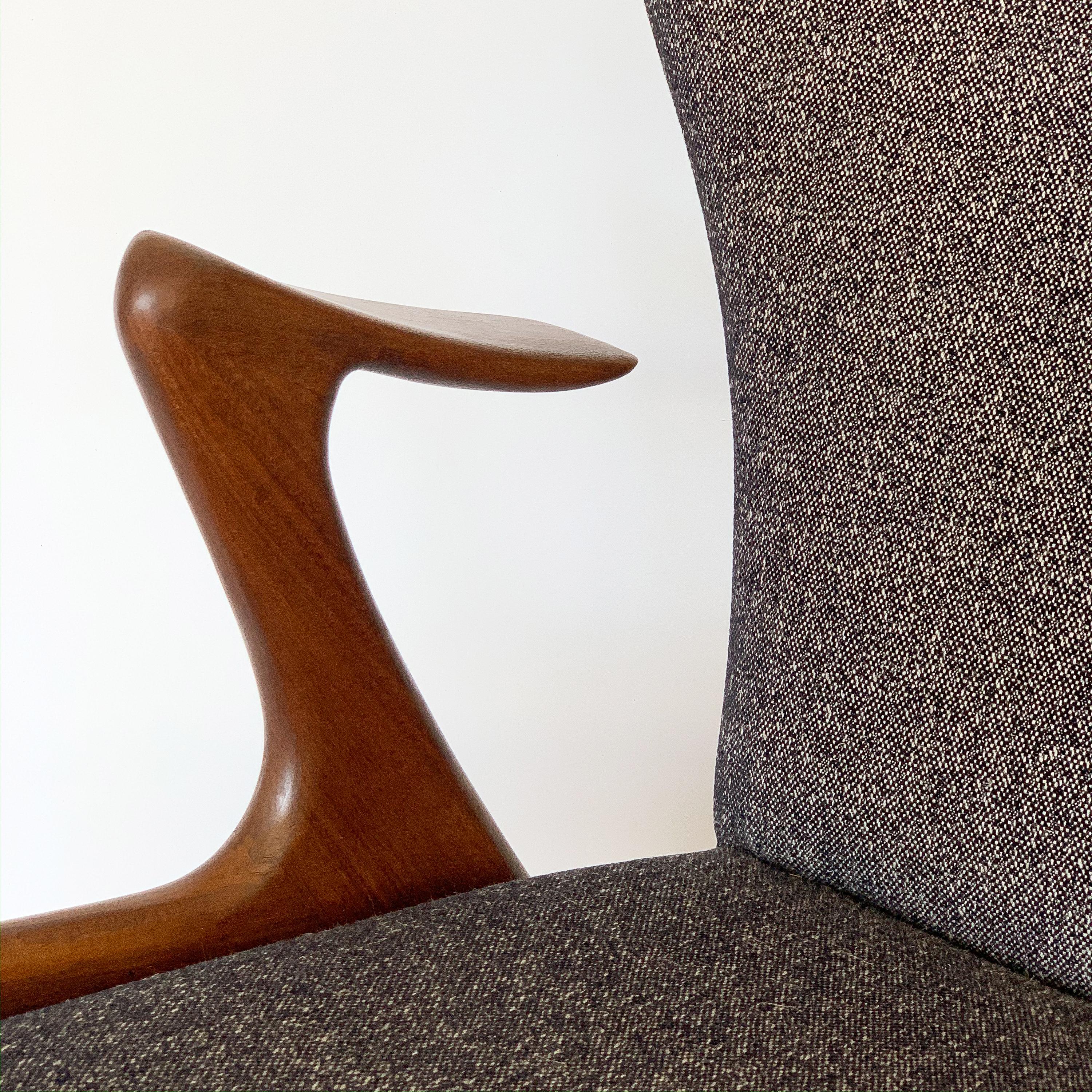 Pair of Kurt Ostervig Sculptural Lounge Chairs 4