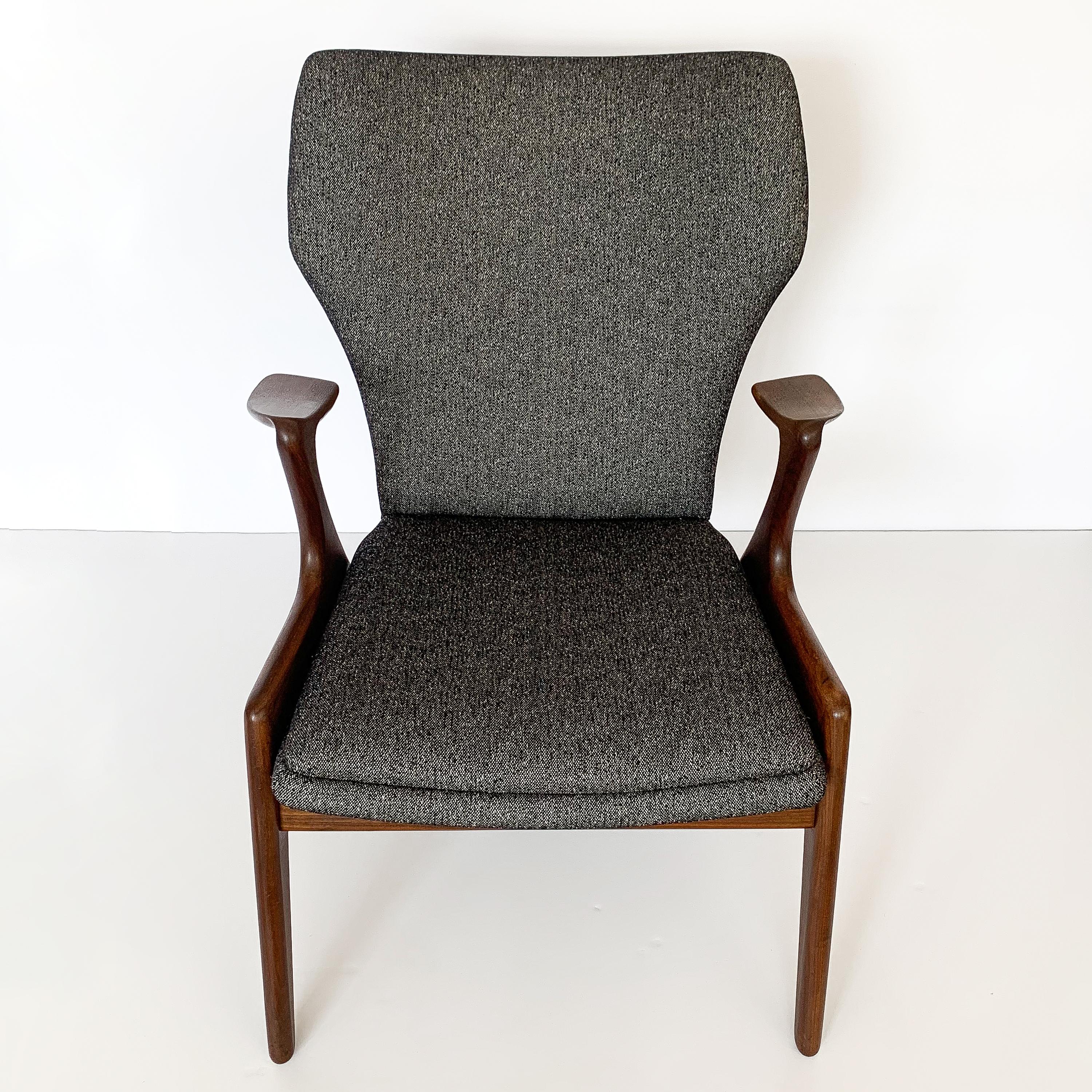 Pair of Kurt Ostervig Sculptural Lounge Chairs 8