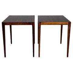 Pair of Kurt Ostervig Side Tables Rosewood Denmark 1960s Nesting Tables 