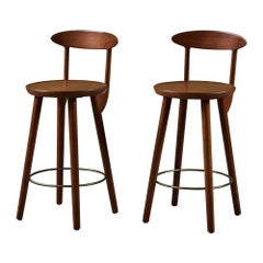 Pair of Kurt Østervig Bar Stools for Brande Møbelindustri