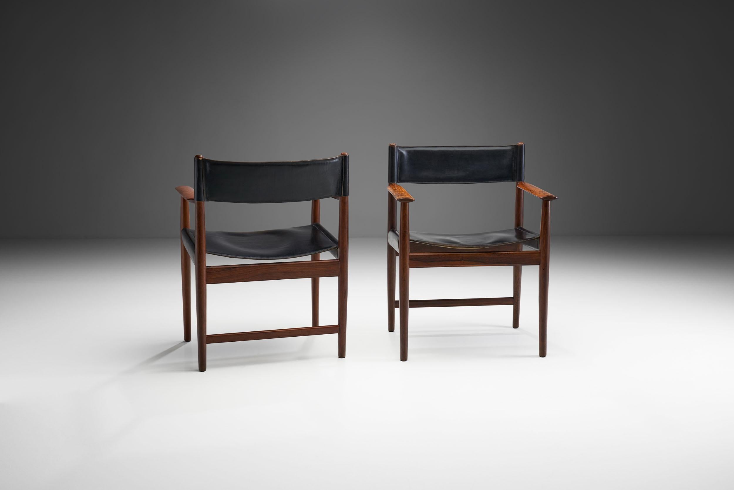 Pair of Kurt Østervig Dining Chairs for Sibast, Denmark, 1960s In Good Condition In Utrecht, NL