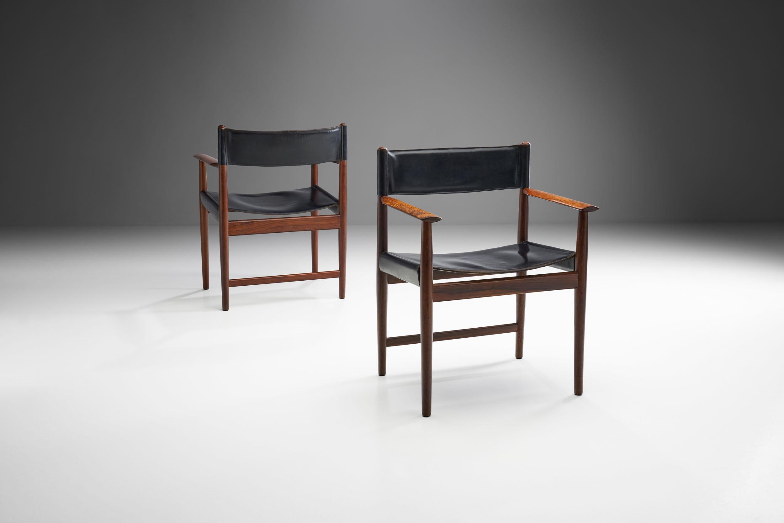Mid-20th Century Pair of Kurt Østervig Dining Chairs for Sibast, Denmark, 1960s