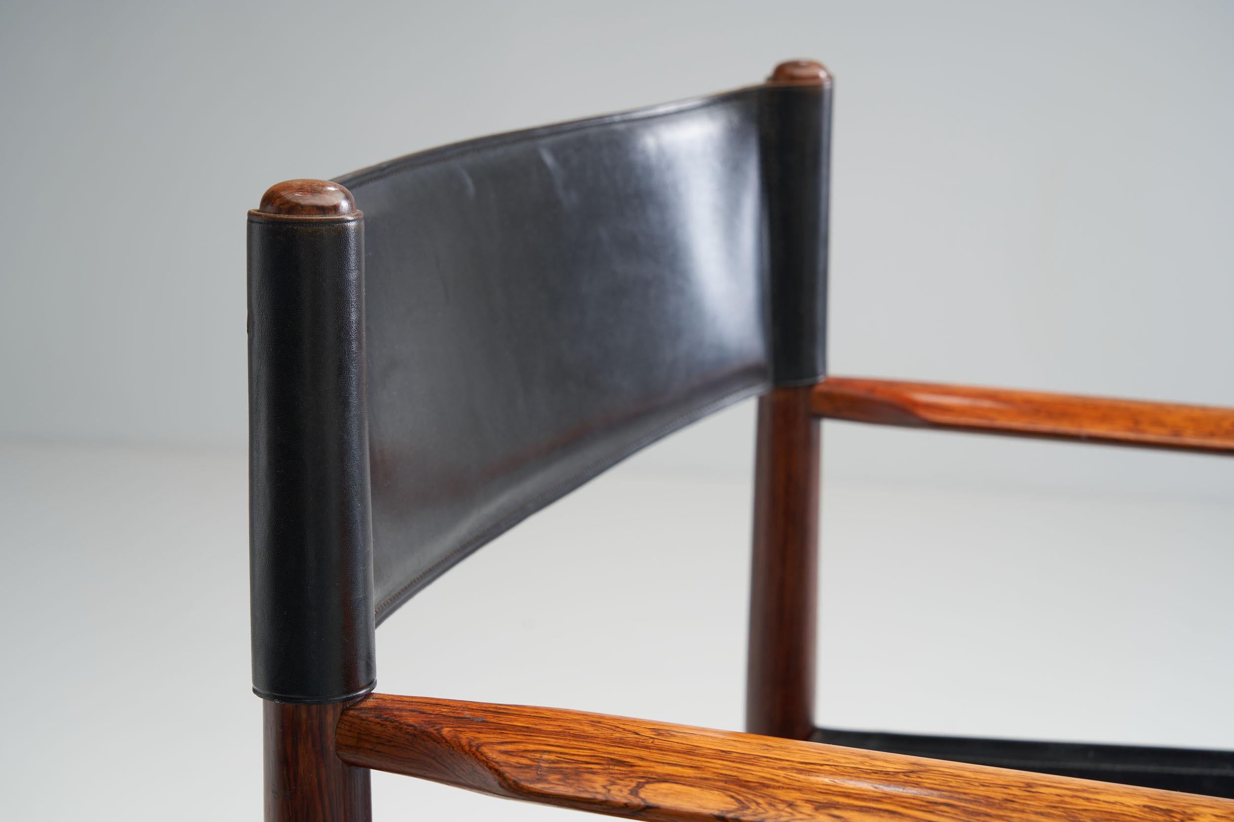 Leather Pair of Kurt Østervig Dining Chairs for Sibast, Denmark, 1960s