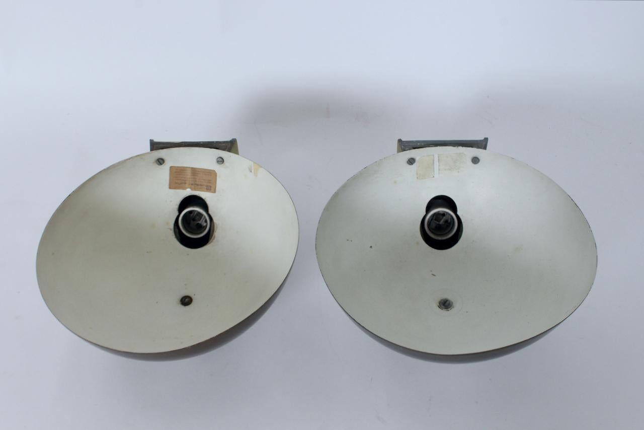 Coppia di lampade Kurt Versen in ottone e bronzo antico, anni '30 in vendita 4