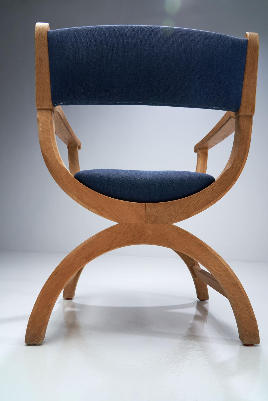 Pair of Kurul Chairs by Henning Kjærnulf for EG Kvalitetsmøbel, Denmark 1960s 8