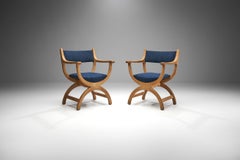 Pair of Kurul Chairs by Henning Kjærnulf for EG Kvalitetsmøbel, Denmark 1960s