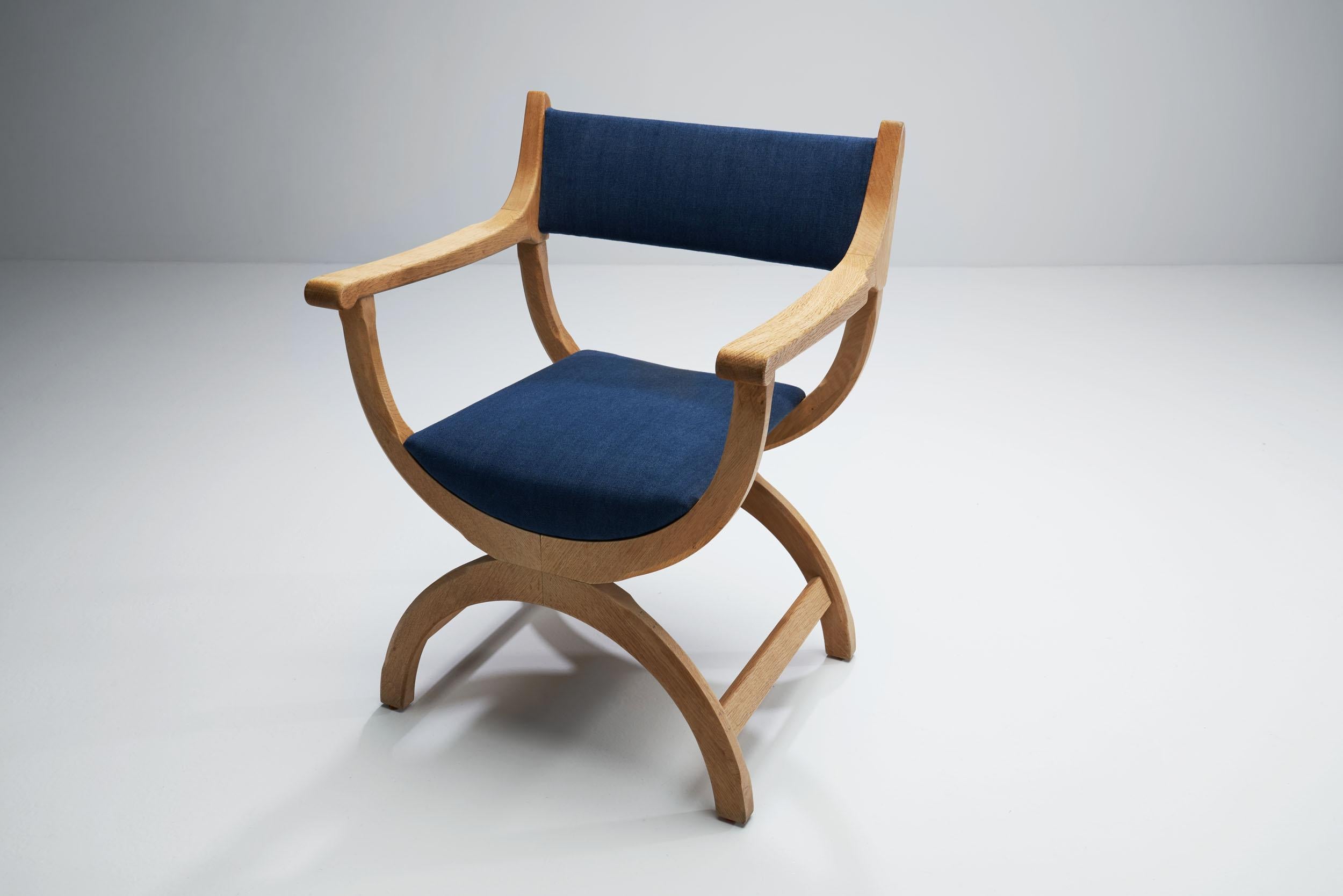 Pair of Kurul Chairs by Henning Kjærnulf for EG Kvalitetsmøbel, Denmark 1960s 1