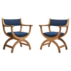 Pair of Kurul Chairs by Henning Kjærnulf for EG Kvalitetsmøbel, Denmark 1960s