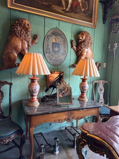 Pair of Kutani Meiji Period Vases Porcelain Urns Table Lamps Antiques LA light