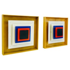 Pareja de apliques Kvadrille de Bent Karlby, años 60, Dinamarca