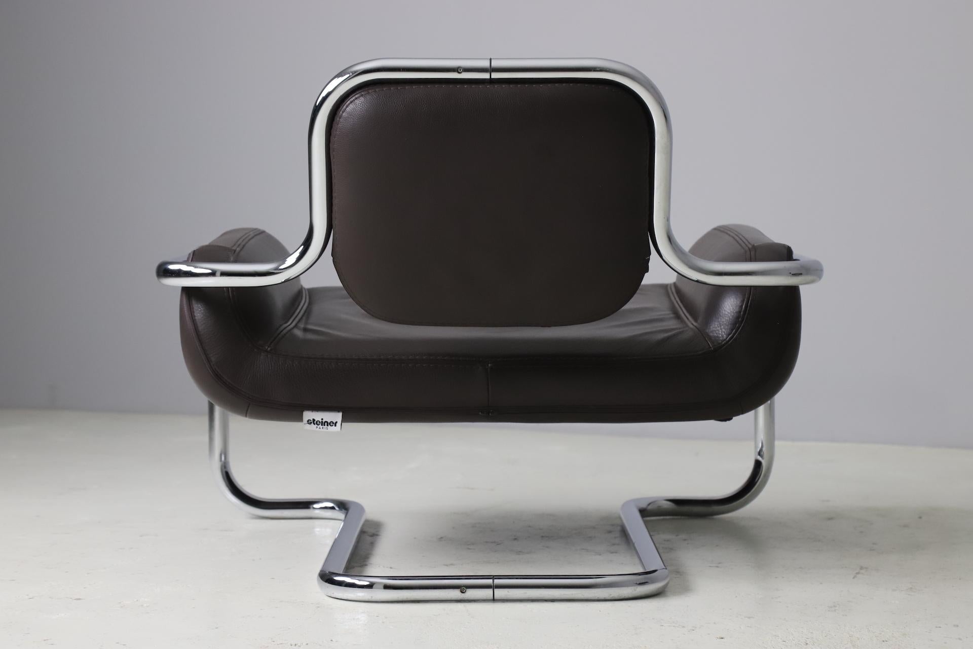 Paire de chaises longues 'Lemon Sole' de Kwok Hoï Chan pour Steiner, 1969 6
