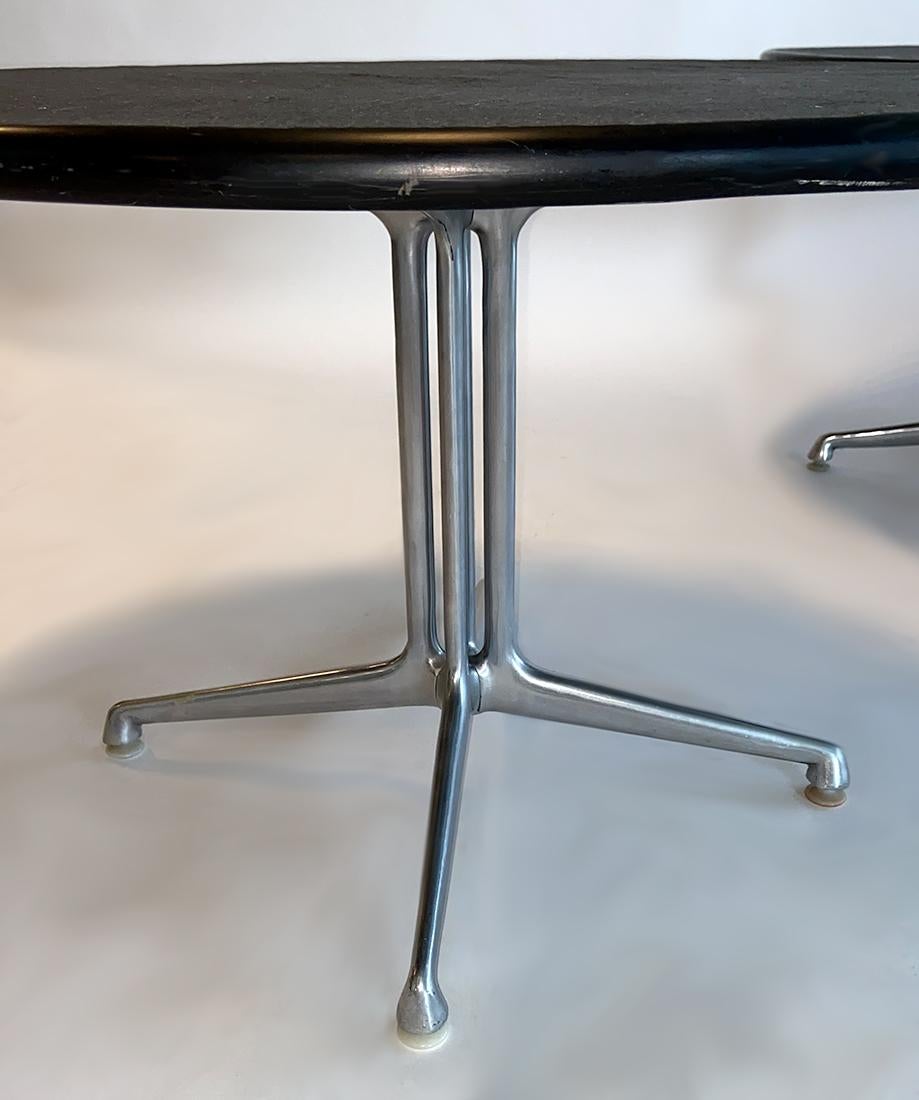 Pair of La Fonda Slate Coffee Tables by Charles and Ray Eames for Herman Miller In Good Condition In Ft Lauderdale, FL