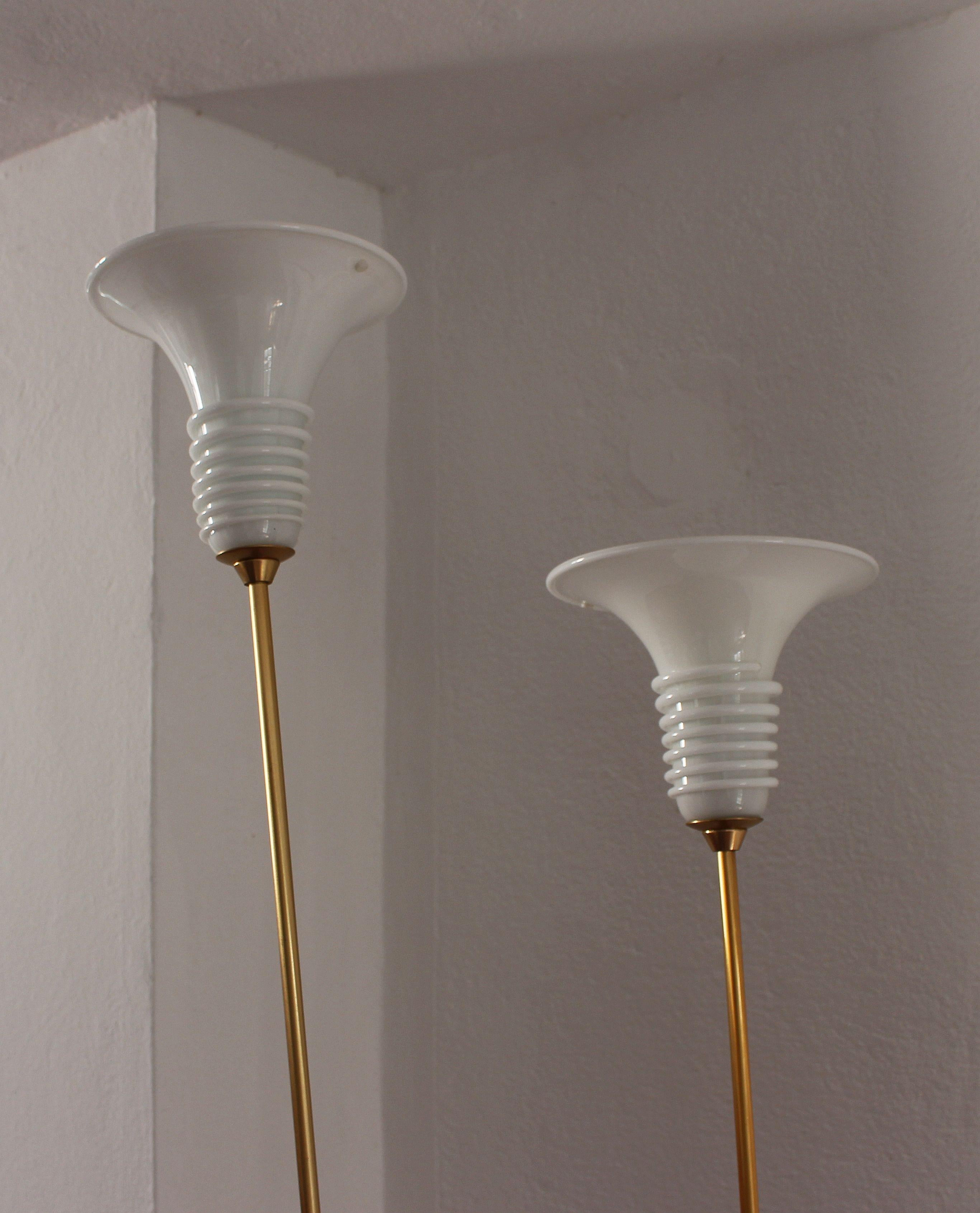 Pair of La Murina Brass Floor Lamps For Sale 3