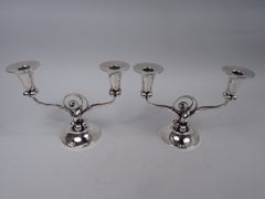 Ein Paar La Paglia für International Midcentury Modern Kandelaber