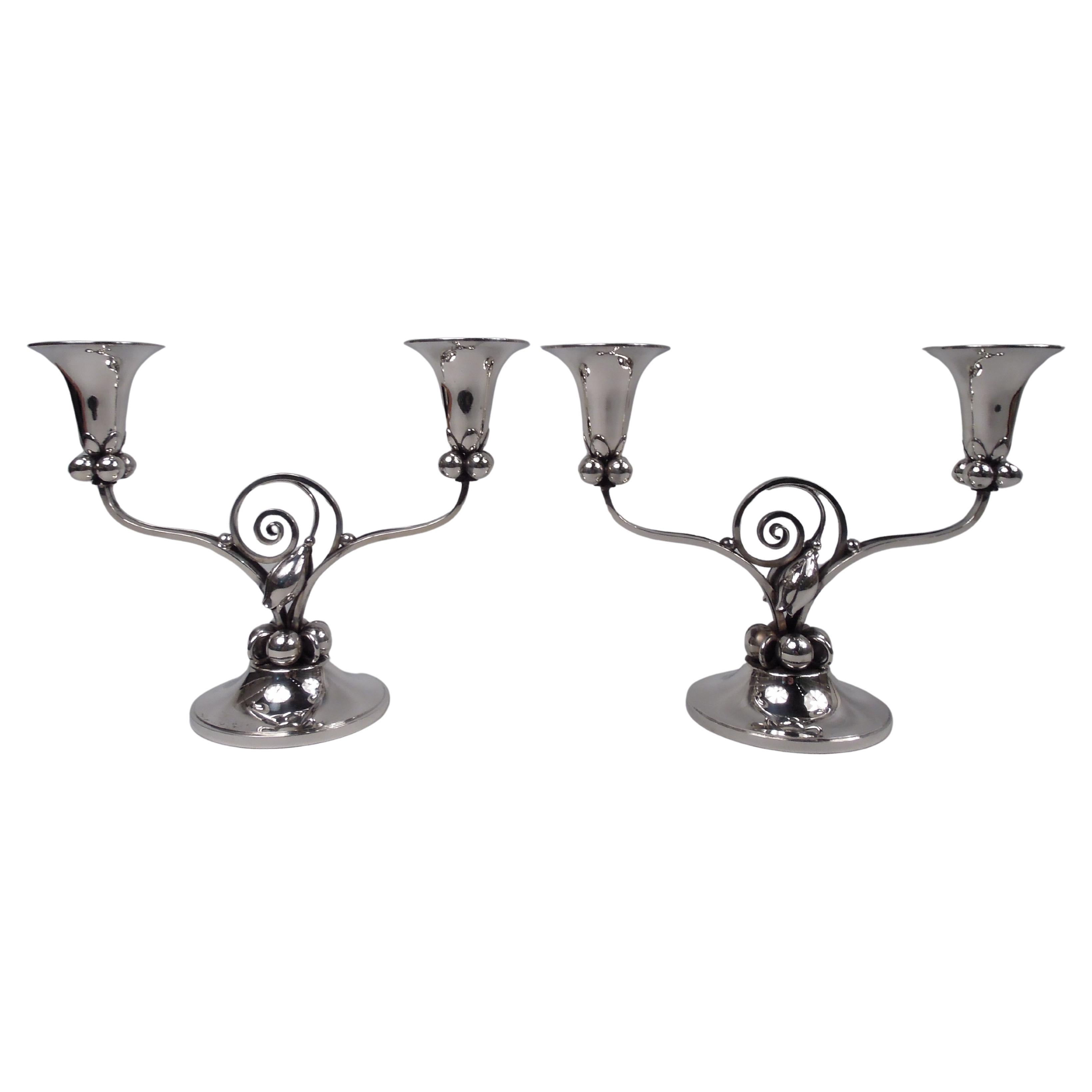 Pareja de candelabros La Paglia para International Midcentury Modern