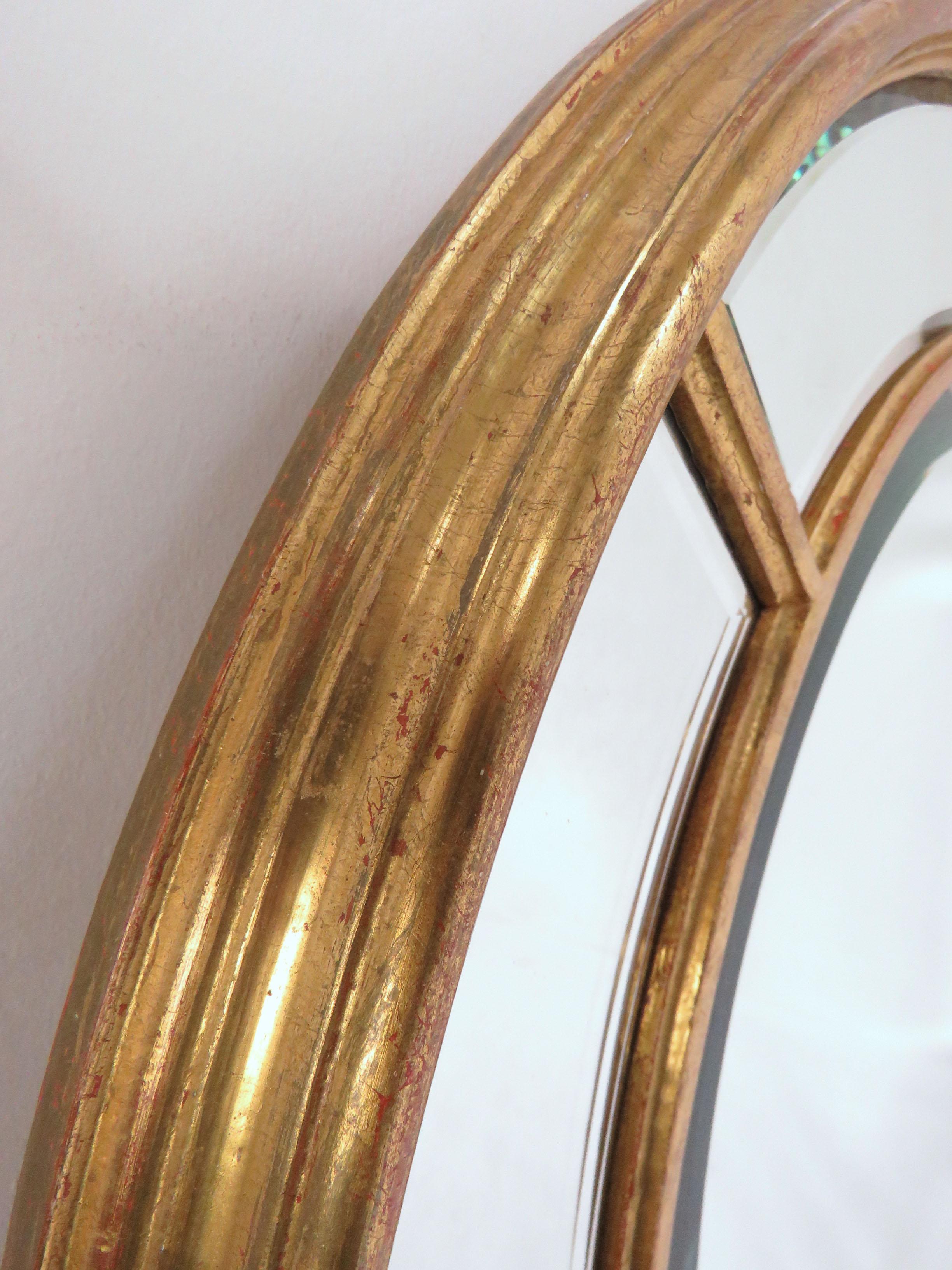 Pair of LaBarge Giltwood Mirrors, Made in Italy, circa 1970s In Good Condition In Peabody, MA
