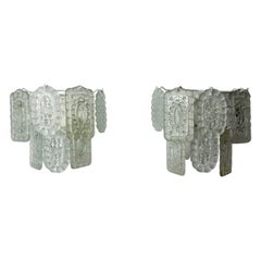 Vintage Pair of " Lace " Wall Lamps " by Kaiser Leuchten, Germany, 1960