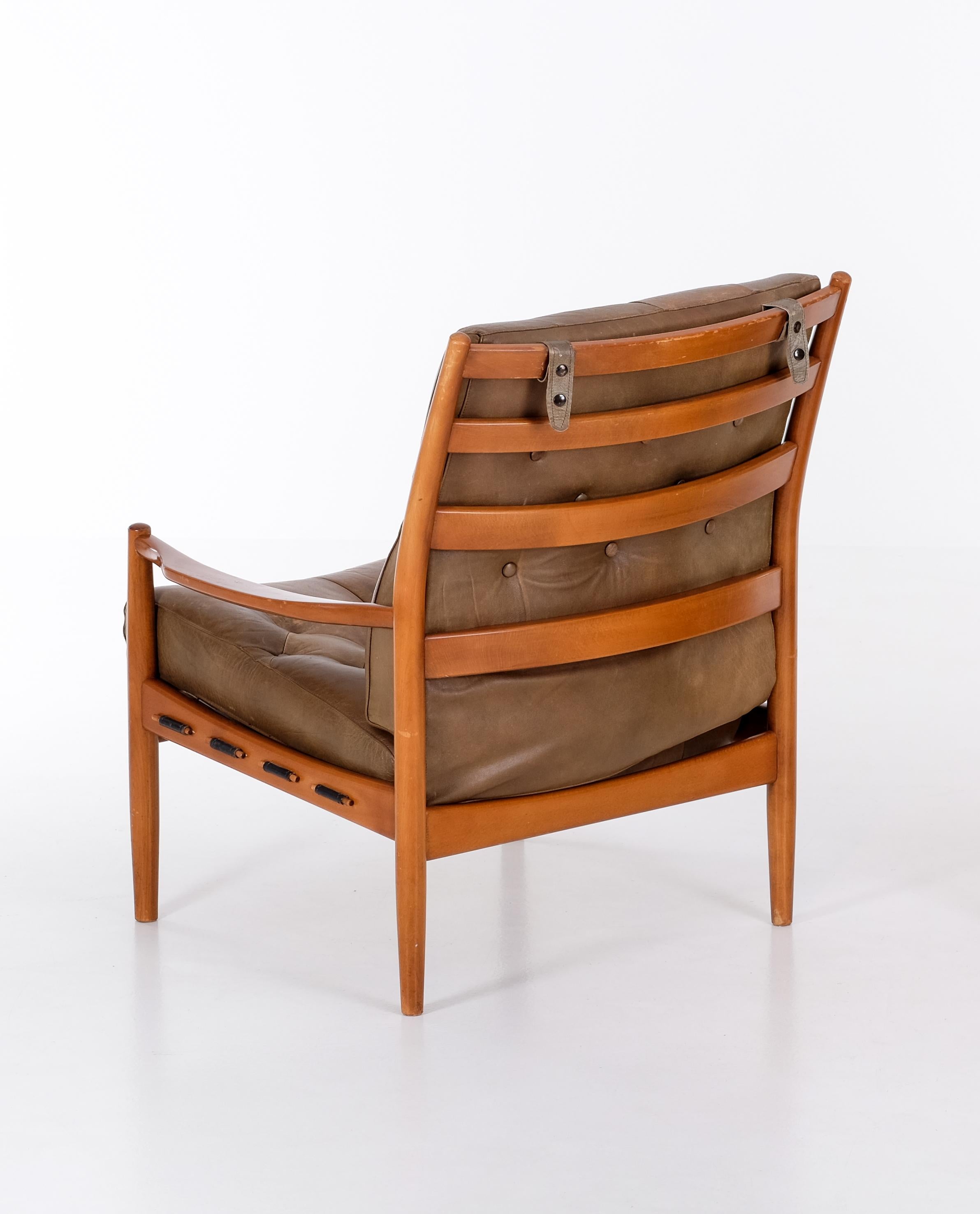 Pair of 'Läckö' Easy Chairs by Ingemar Thillmark, 1960s For Sale 1