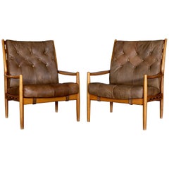 Pair of Läckö Easy Chairs by Ingemar Thillmark, 1960s