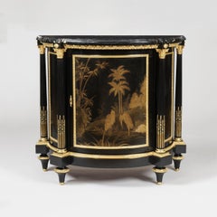 Pair of Lacquer and Ormolu-Mounted Cabinets in the Louis XVI Manner by Millet