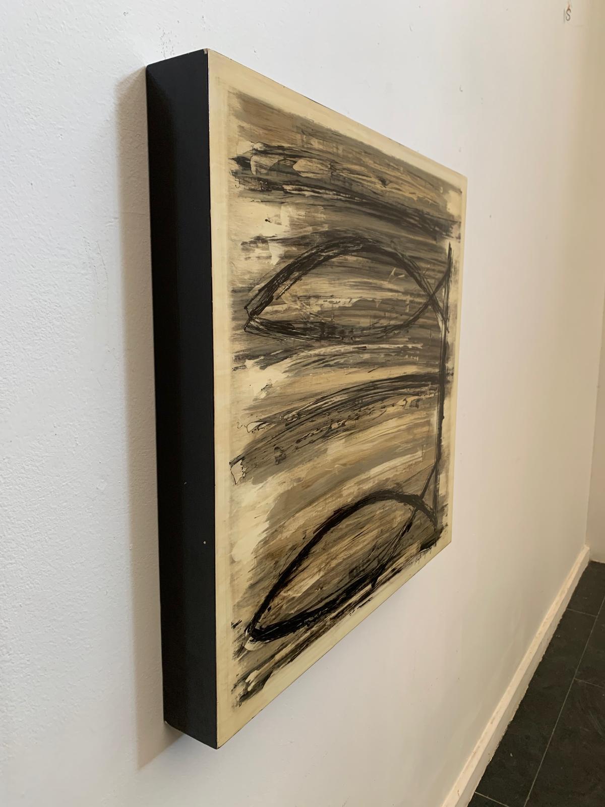 Pair of lacquered and painted box-wood Panels, 2009 For Sale 2