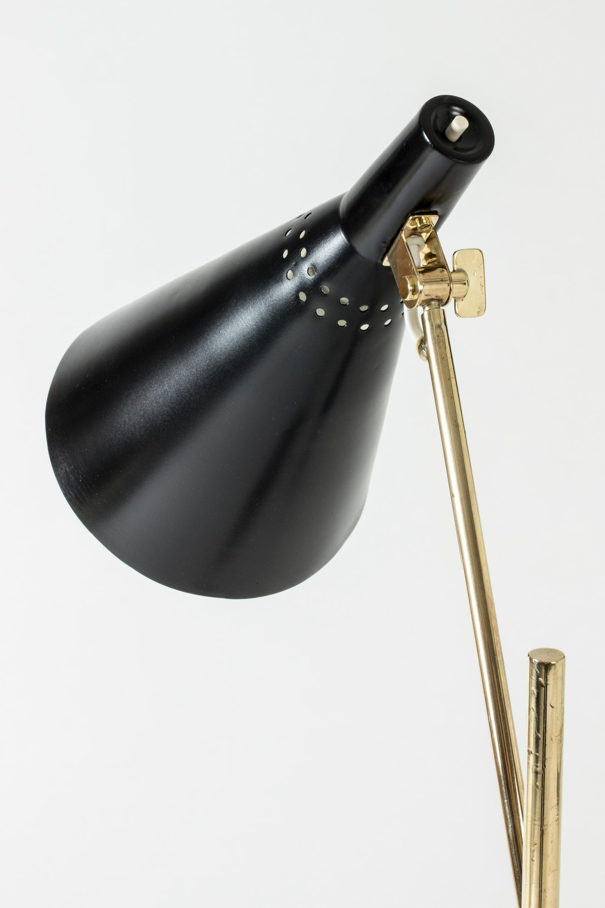 Pair of Lacquered Metal and Brass Floor Lamps by Tapio Wirkkala for Idman Oy 2