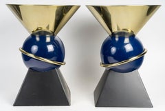 Pareja de Taburetes de Metal Lacado de Vincent Darré & Monoprix.