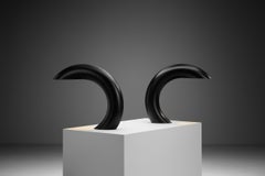 Pair of Lacquered Metal Table Lamps by Alfredo Bianchi, Italy 1970s