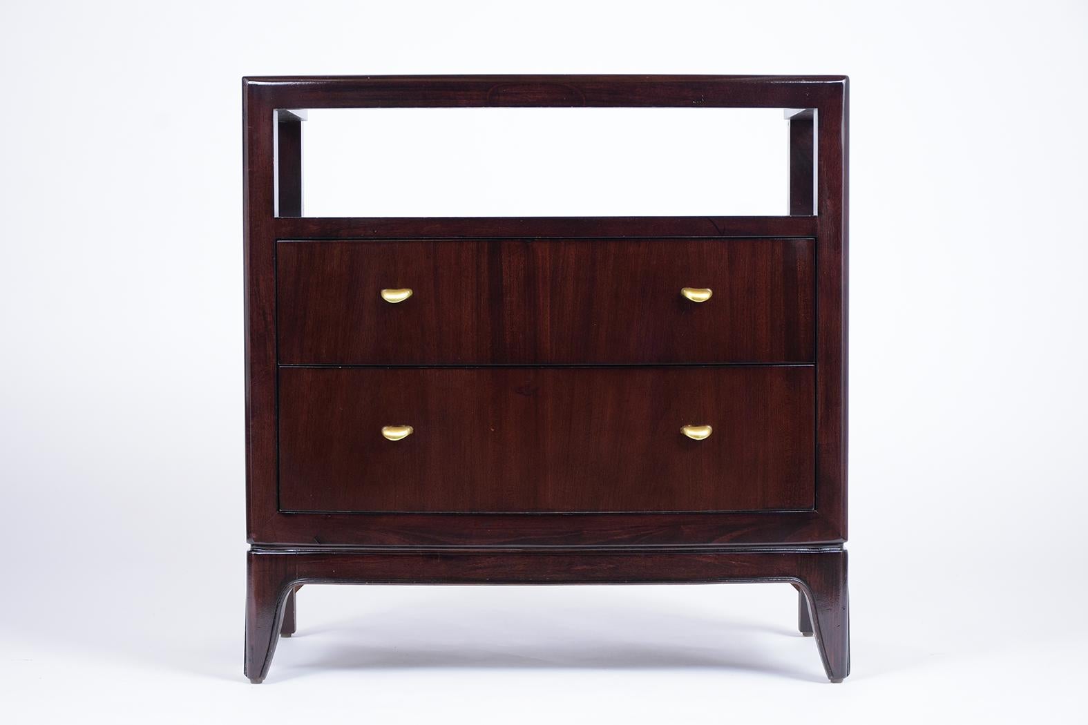 Italian Pair of Lacquered Modern Nightstands