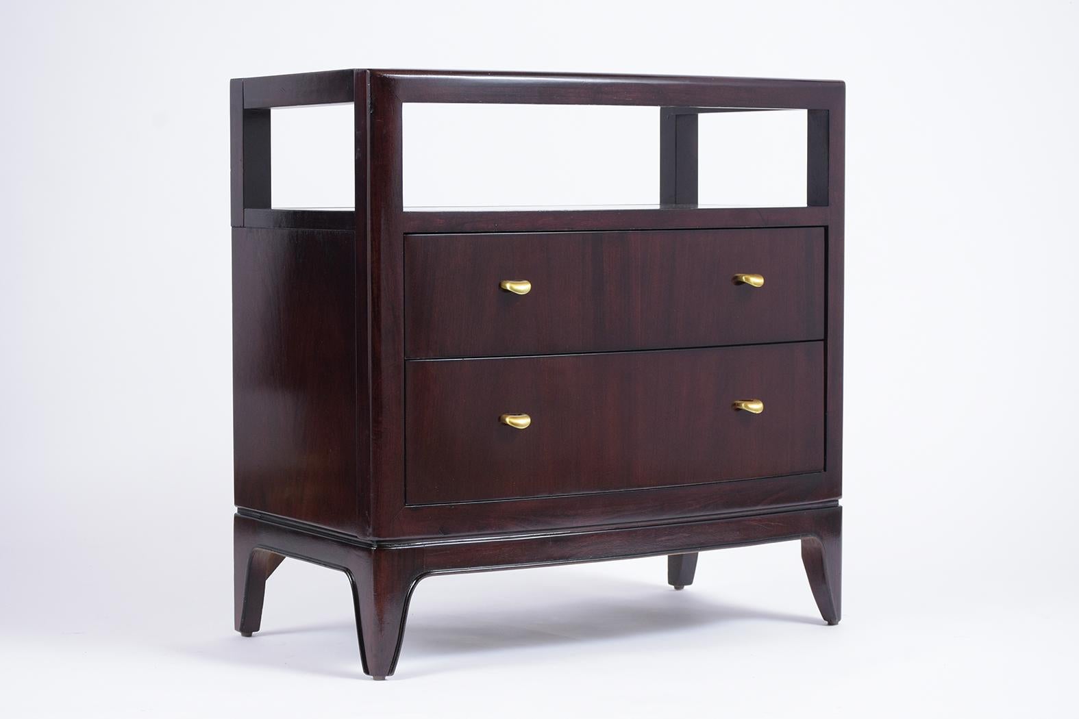 Contemporary Pair of Lacquered Modern Nightstands