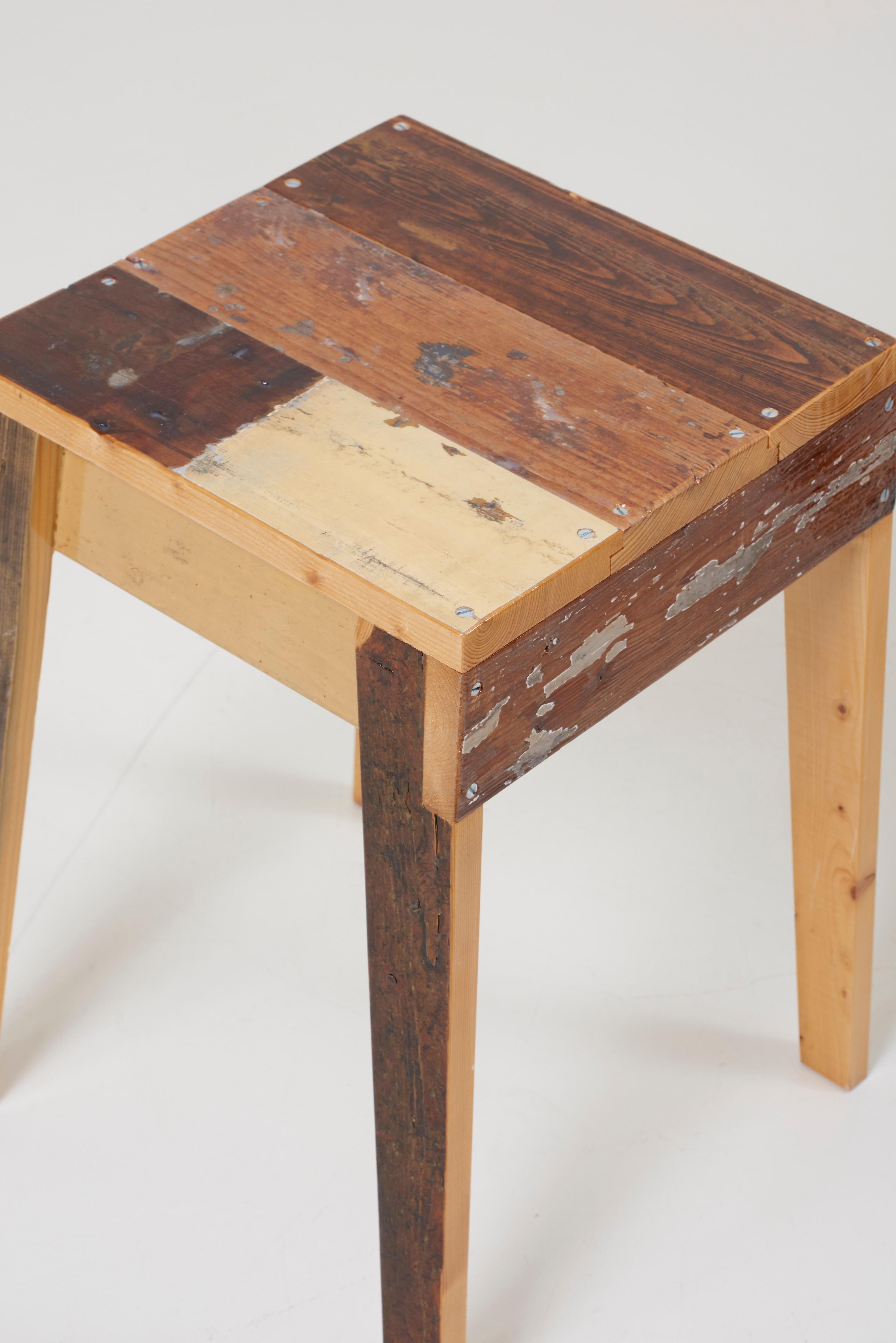 Pair of Lacquered Oak Stools by Piet Hein Eek 2
