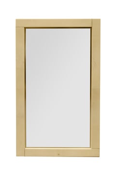 Pareja de Espejos Modernistas Lacados Pergamino