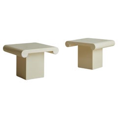 Pair of Lacquered Post-Modern Side Tables By Marzio Cecchi for Studio Most 